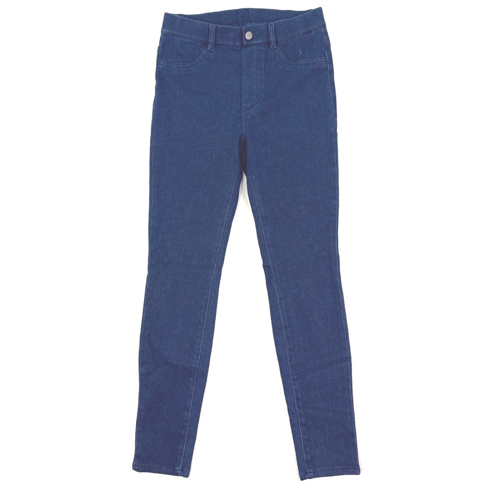 Uniqlo Heattech Ultra Stretch High Rise Denim Leggings Pants Indigo Blue Small